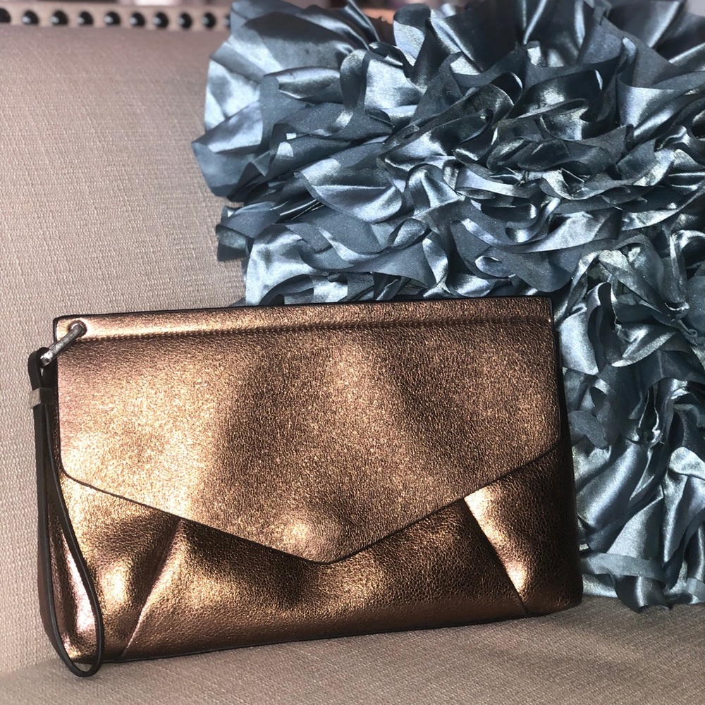 Zara Metallic Clutch